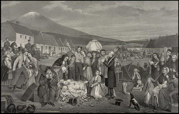 The Eviction. Tennant farmers evicted from their lands.